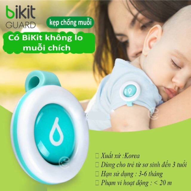 Kẹp chống muỗi hương tinh dầu Bikit Guard Hàn Quốc - LinhAnhKids.com