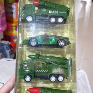 Bộ đồ chơi vỉ 5 chiếc xe ô tô quân sự 